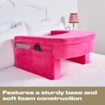 OHS Gaming Pillow for Sitting in Bed Sofa Floor, Armrest Laptop Cushion Tray for Lap Portable Lightweight Soft Foam Reading Pillow Lap Desk Cushion with side Pockets  Available in 3 colors